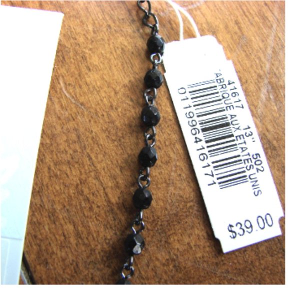 Black Bead Rhinestone Necklace Drop Earring Set Prom Wedding 1928 Jewellery - Picture 3 of 8